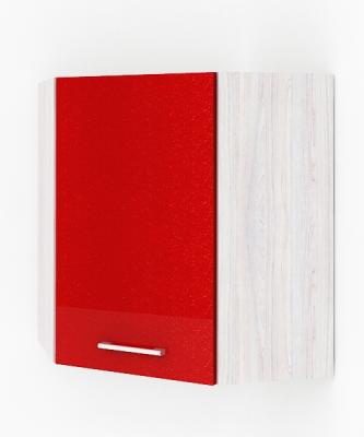 Шкаф навесной угловой МДФ глянец