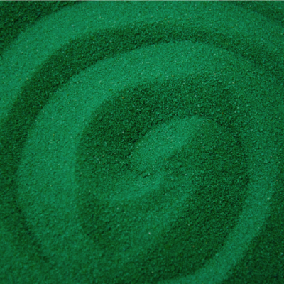 Кварцевый песок 1 кг, цвет темно-зеленый фракция 0,1-0,3