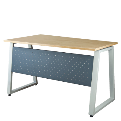 Стол письменный асимметричный, серии "МАГИСТР" 1350 мм, столешница ЛДСП клен танзай 22 мм. 