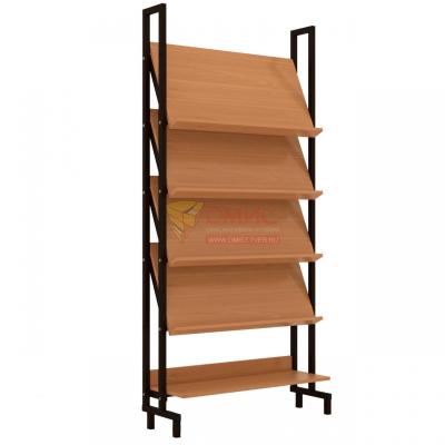 Стеллаж библиотечный демонстрационный (950х220х1910)