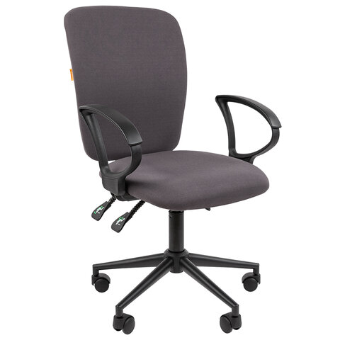 Кресло офисное Chairman CH 9801, пятилучие металл, ткань, серое