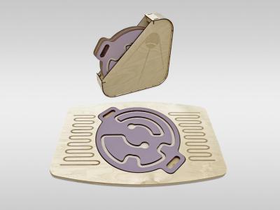 Универсальный балансир «Балу» для детей (фиолетовый, 4 шт.)