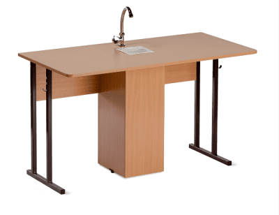 Стол ученический 2-местный для кабинета химии ростовая группа 5,6,7