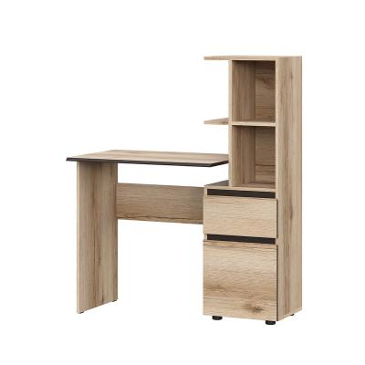 МС "Берген" Стол письменный с надстройкой (Дуб Делано/Дуб Венге)