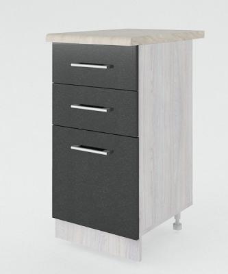 Тумба разделочная с ящиками 400*600 МДФ глянец