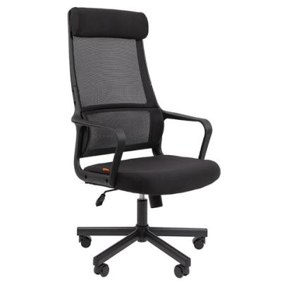 Кресло офисное Chairman CH 590, сетка/ткань, черное