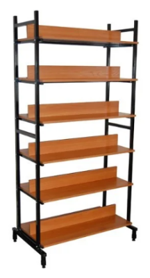 Стеллаж библиотечный двухсторонний (950х480х1910 мм.)