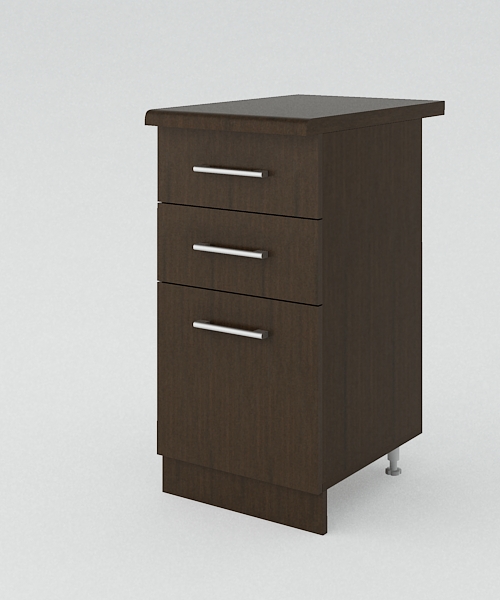 Тумба разделочная с ящиками 400*600 