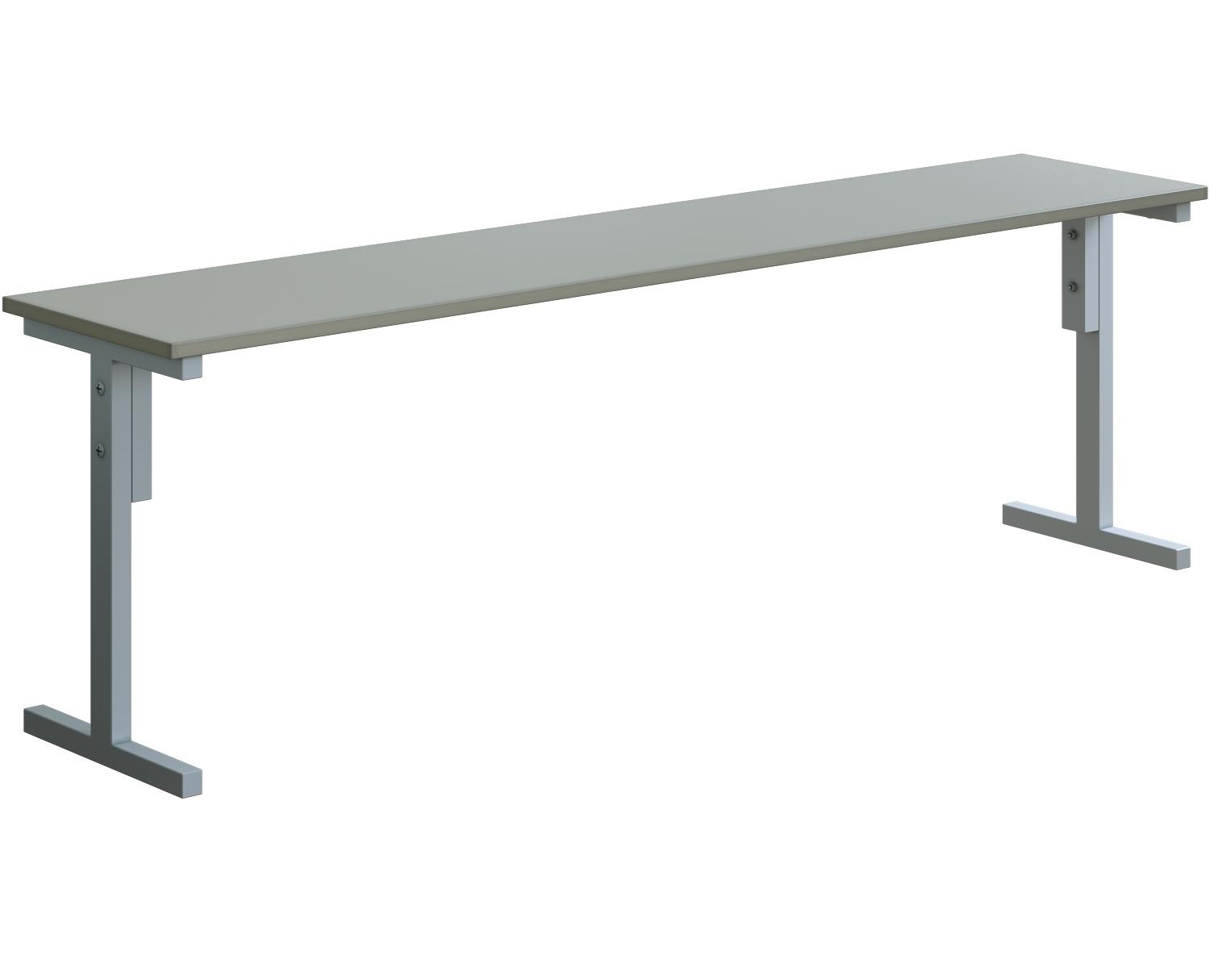 Скамейка к обеденному столу для школьной столовой 3 - местная светло серая