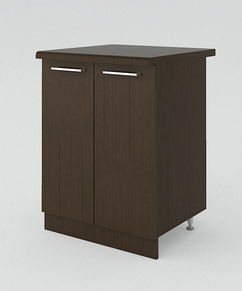 Тумба разделочная 600*600 с полкой 