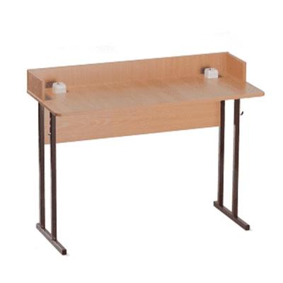 Стол ученический 2-местный для кабинета физики с бортом ростовая группа 5,6,7