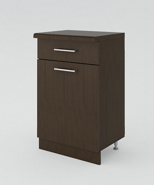  Тумба разделочная с ящиком 500x400