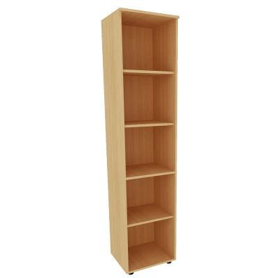 Стеллаж узкий открытый (2010х425х450)