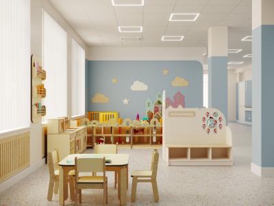 Игровой уголок в медицинском учреждении 32 м²
