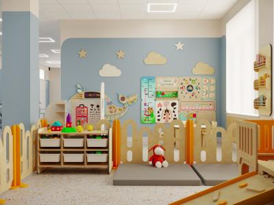 Игровой уголок в медицинском учреждении 24 м²