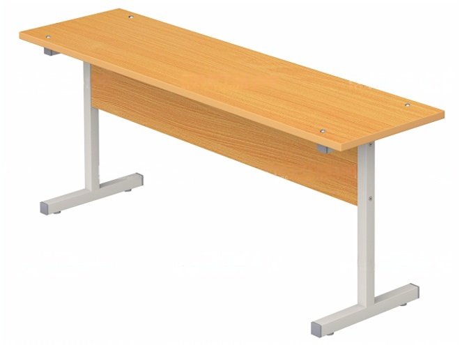 Скамья для столовой 2-местная школьная 4 г/р квадратная труба бук бавария