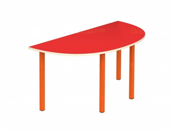 Стол "Полукруглый" игровой Высота по группе роста - 340 мм Группа роста - 00 цветной