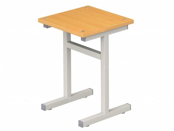 Табурет для школьной столовой 4 г/р квадратная труба бук бавария