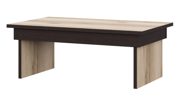 МС "Берген" Кровать двойная (1,6х2,0) (Дуб венге/Дуб делано) серия 3