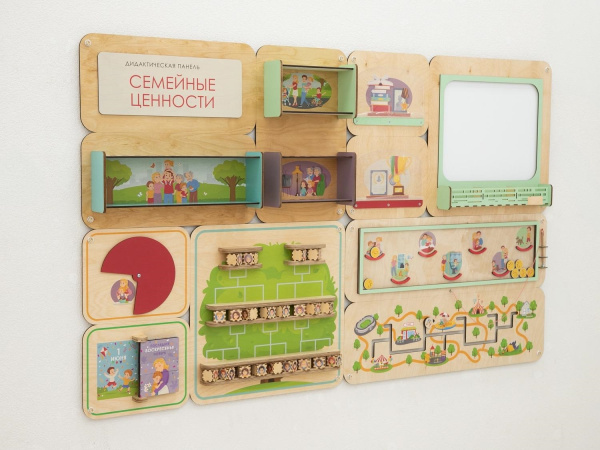 Дидактическая настенная панель «Семейные ценности »