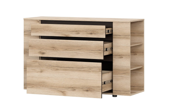 МС "Берген" Комод (Дуб Венге/Дуб Делано) серия 3