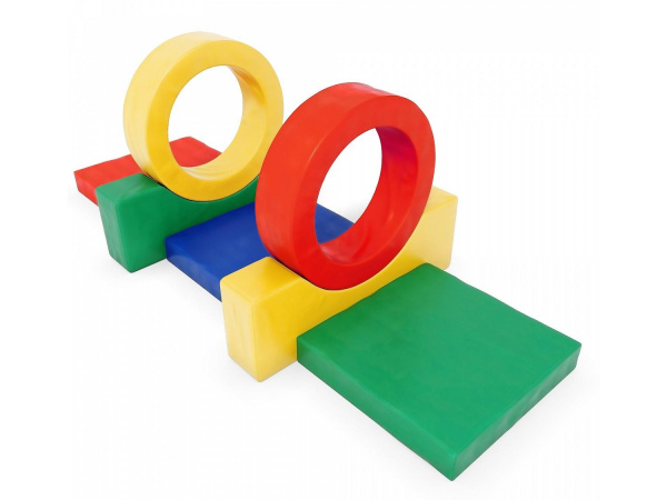 Мягкий спортивный модуль «2 колеса» синий