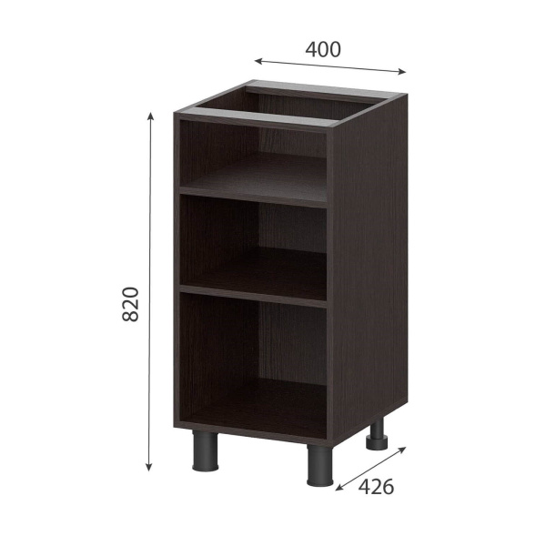 Стол  открытый с полками 4с0 400 мм