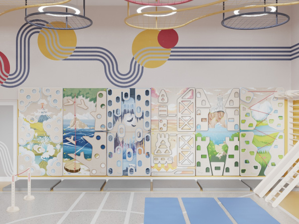 Готовый физкультурный зал для детского сада 75 м2