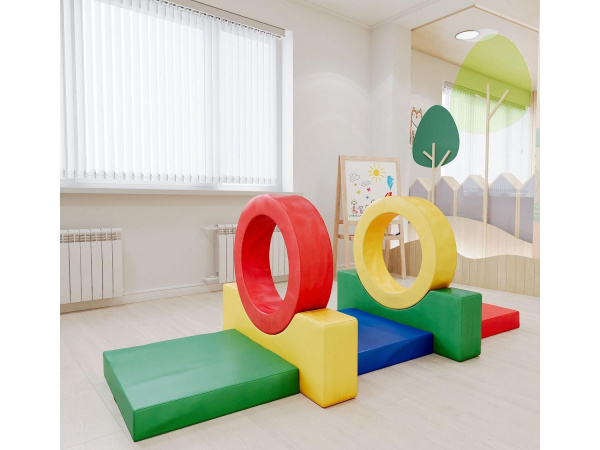 Мягкий спортивный модуль «2 колеса» синий