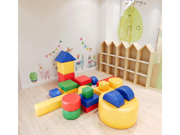 Мягкий конструктор «Космолет» синий