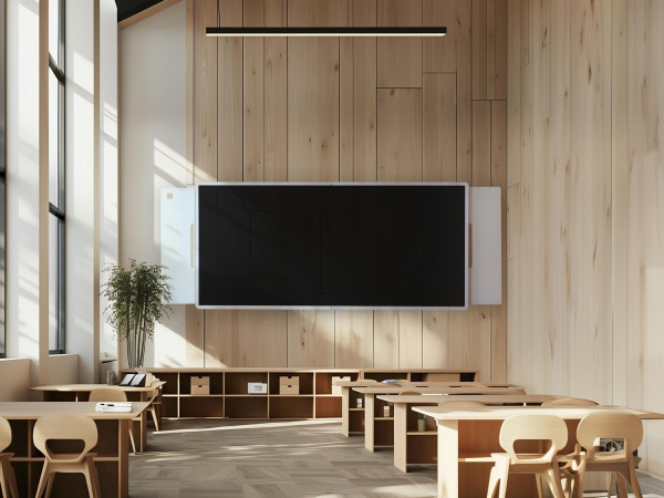 «Фибоначчи» - Интерактивная раздвижная доска с магнитно-меловой поверхностью