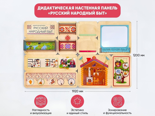 «Русский народный быт» - Дидактическая настенная панель