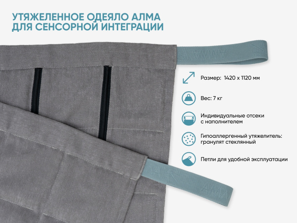 Утяжеленное одеяло для сенсорной интеграции