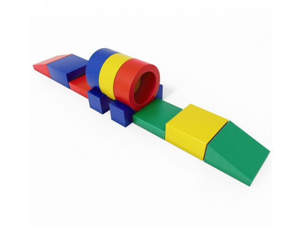 Мягкий спортивный модуль «Червяк» синй