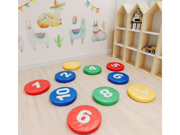 Мягкий развивающий модуль «Шагайка» синий