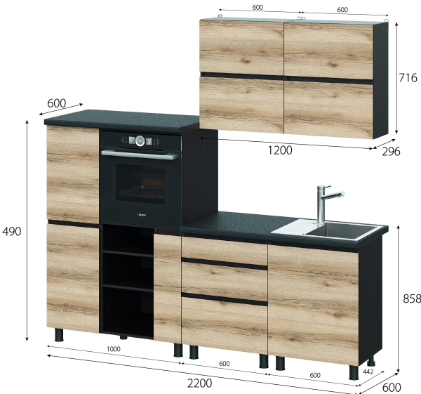 Берген 3/ 2,2 м