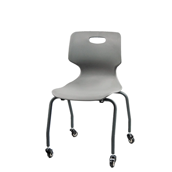 Стул «Омада», Каркас на колесах гр.6, с пластиковым сид 5-7 (TC F 810.23 Серый базальт)