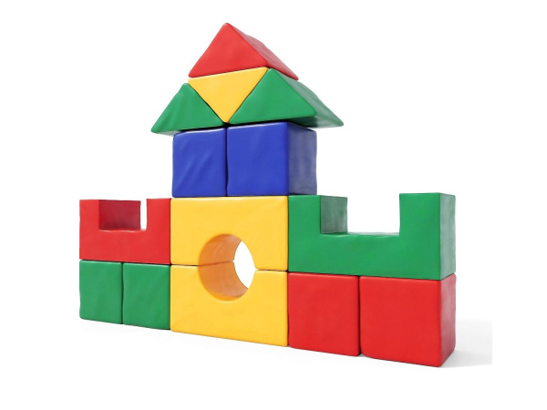 Мягкий конструктор «Строительный набор» синий