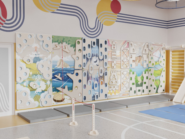 Готовый физкультурный зал для детского сада 75 м2