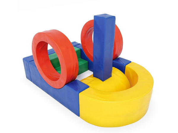 Мягкий игровой комплекс «Пароход" синий 