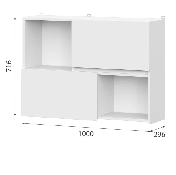 КГ "Одри" Шкаф барный с нишами 1,0м 10в2 серия 2