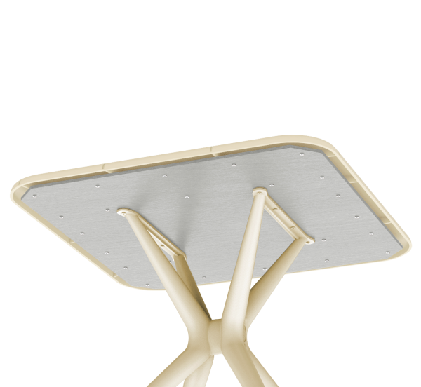 Пластиковый стол SHT-TU30/TT30 83/83 бежевый