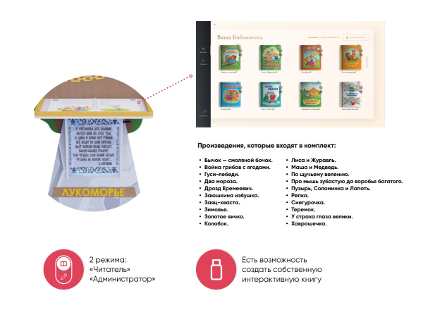 Интерактивная проекционная книга «Лукоморье»