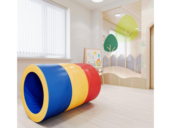 Мягкий модуль «Труба» синий