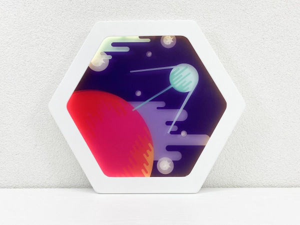 Декоративная тактильная панель с подсветкой - «Спутник»