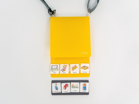 Коммуникативная книга с карточками PECS/ПЭКС (Маленькая) серая