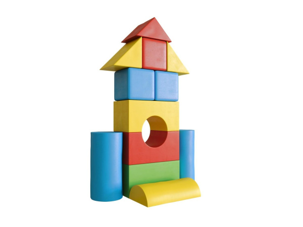 Мягкий конструктор «Ракета» синий