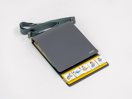 Комплект из 8 Коммуникативных книг с карточками PECS/ПЭКС (Большие)серые