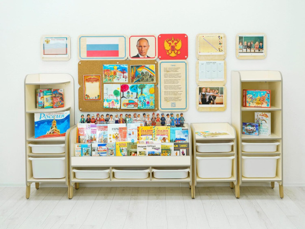 Большой уголок патриотического воспитания в группе ДОУ - «Родина моя»с ПО