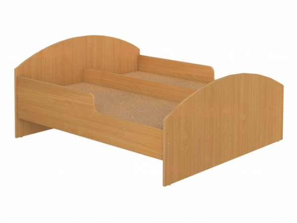 Кроватка для детского сада 2-спальная с бортиками бук бавария